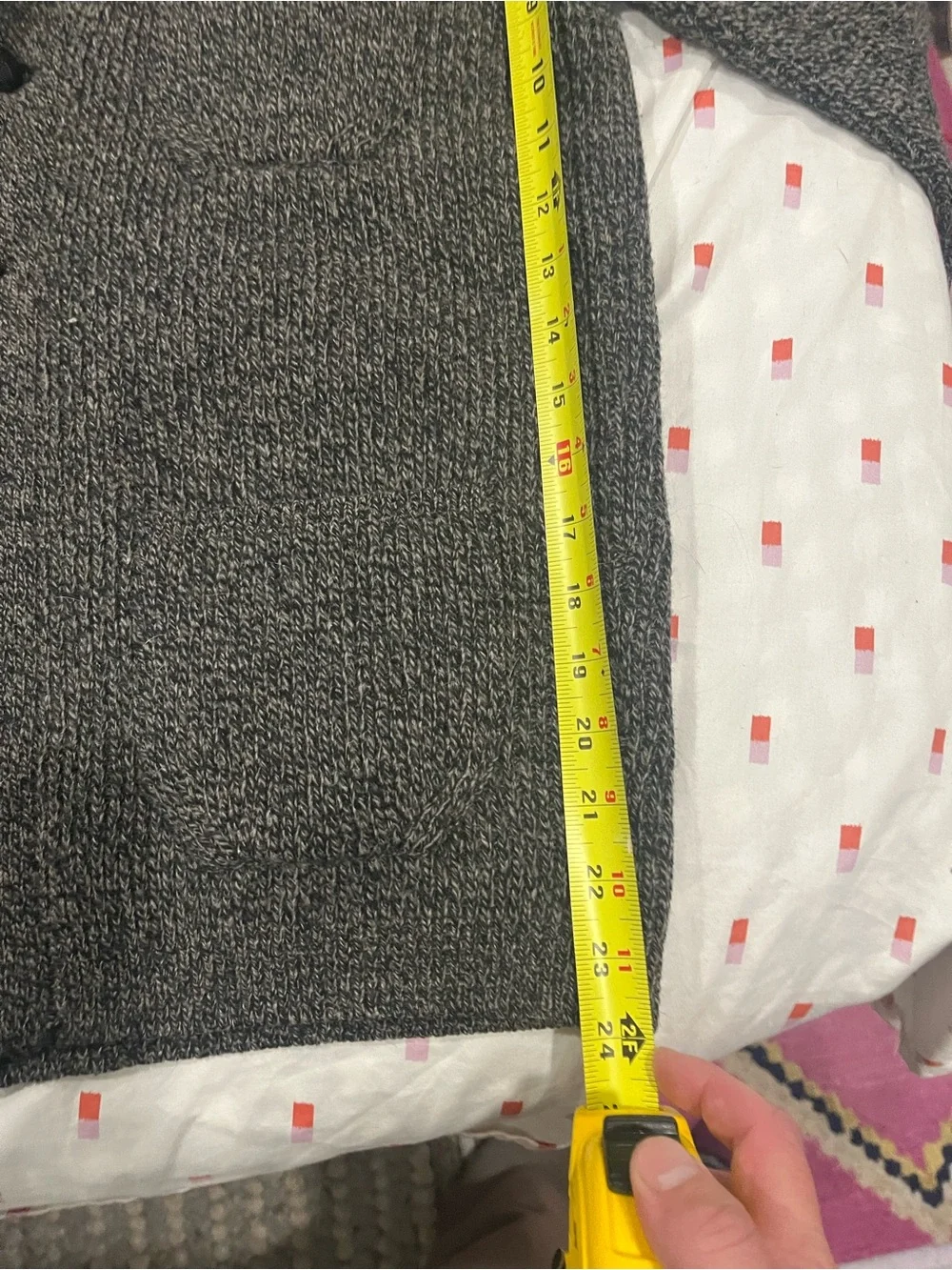 J. Crew Gray Shawl Collar Cardigan 100% Lambswool